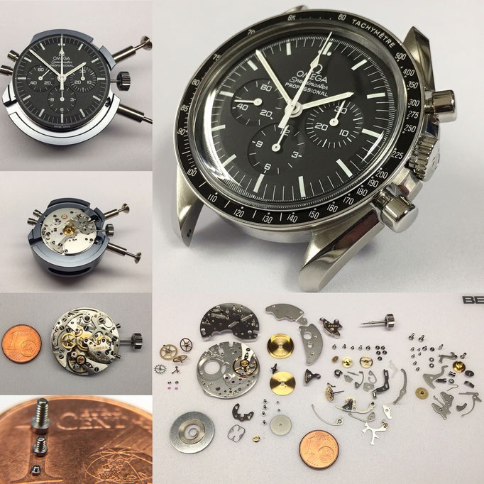 Bestandteile eines mechanischen Chronographen